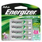 Energizer® 4 Pack - Recharge® Rechargeable AA Batteries